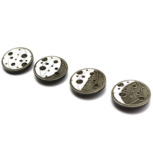 The Moon Phases Glowing Lapel Pin Set